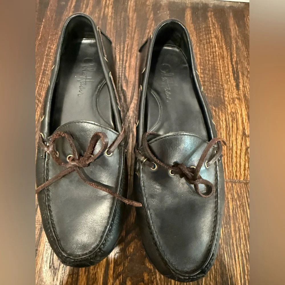 Cole Haan Mens Shoes Slip On Loafers‎ Black Moccassins 9D